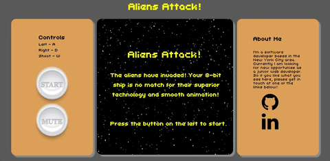 Aliens Attack! - a bullet hell / Space Invaders style game