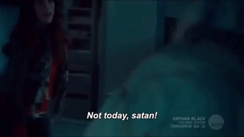 Not Today Satan GIFs - Find & Share on GIPHY