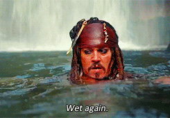 Jack Sparrow wet again.