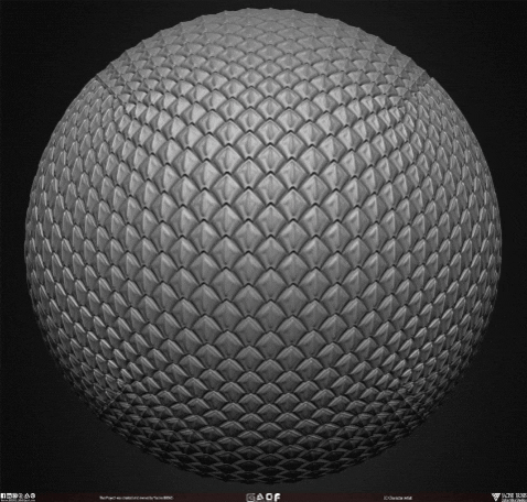 a gray 3D ball changing texture