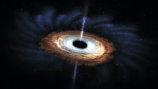 Risultati immagini per black hole gif