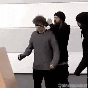 Trust fall gone wrong in fail gifs