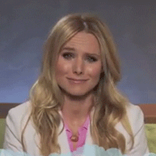 Kristen Bell's laughter turns to crying