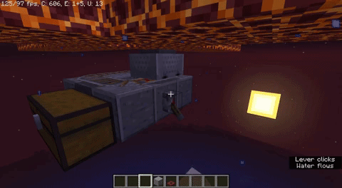 Moving a minecart in swimming mode
