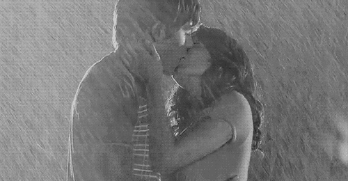 love black and white kiss couple high school musical