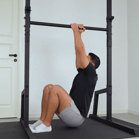 seated commando pull ups exercise demonstration