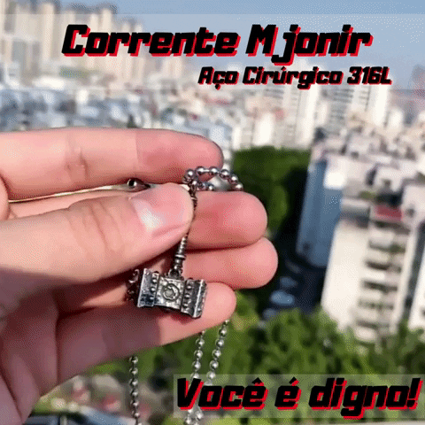 Corrente martelo de thor - Mijonir deus do trovão - Vingadores