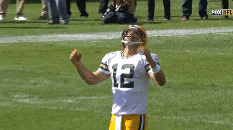 nfl aaron rodgers yelling at yourself football angry