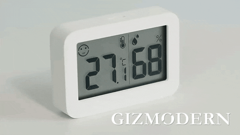 YZ6045 Smiley Face Icon Electronic Digital Thermohygrometer Smart