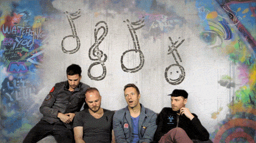 Image result for coldplay giphy