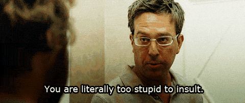 You Are Literally Too Stupid meme reference