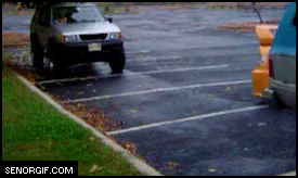 Parking Style Sports Car in funny gifs