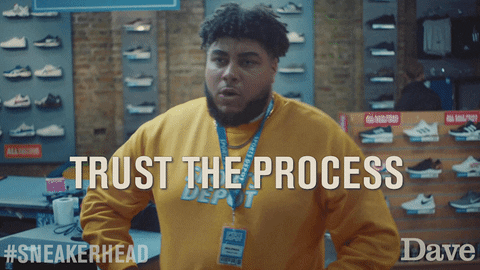 Man saying 'trust the process'