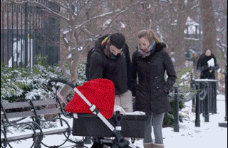 Scary baby prank in funny gifs