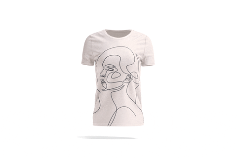 Women's T-shirt Animated Mockup - 3