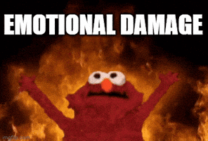 GIF emotional damage elmo para Instagram