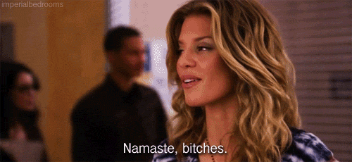 Naomi Clark Namaste Bitches GIF - Find & Share on GIPHY