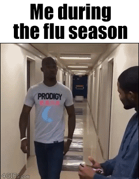 otepanje bacilov med sezono gripe