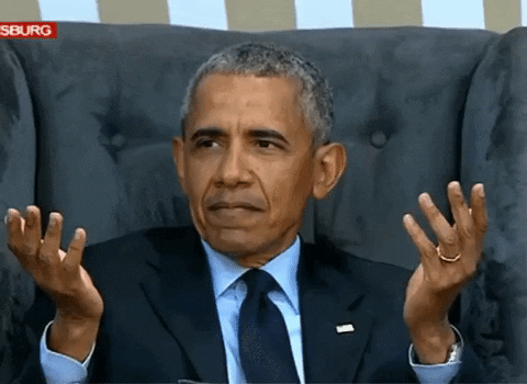 Gif of Barak Obama expressing what is this