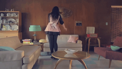 Image result for girl dancing at home GIF