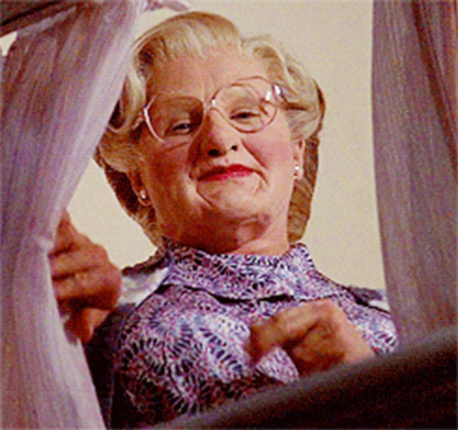 Mrs Doubtfire Find And Share On Giphy