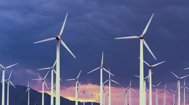 wind turbines gif