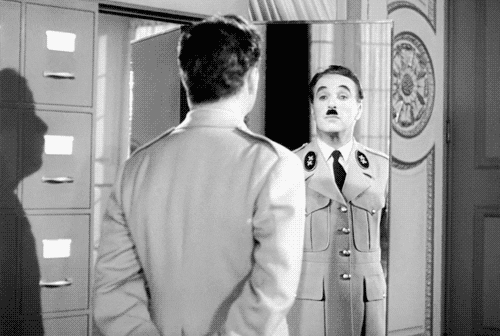 Image result for charlie chaplin dictator speech gif