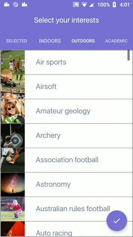 Interests Page