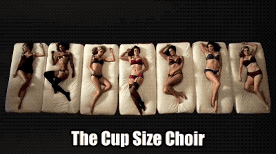 Watch The Lingerie Models In The Cup Size Choir Sing Breathy Christmas Songs - Giphy 1
