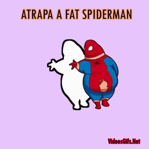 Fat Spiderman in gifgame gifs
