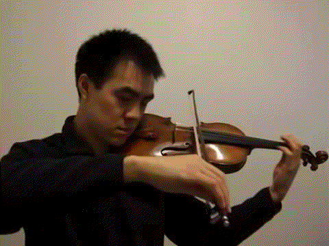 violin plucking