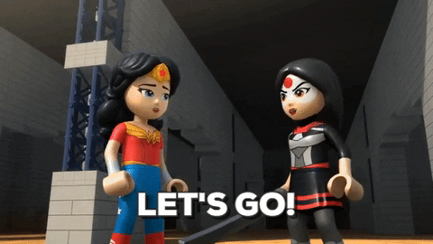Wonder Woman Running GIF by LEGO - Find & Share on GIPHY