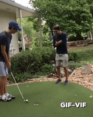Golf Trick in funny gifs