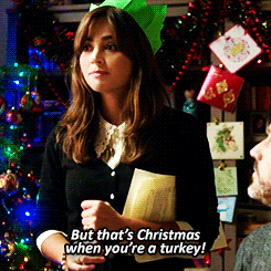 Image result for clara oswald but thats christmas gif