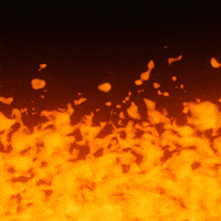 Animerede flammer i loop