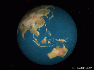 flat earth map gif