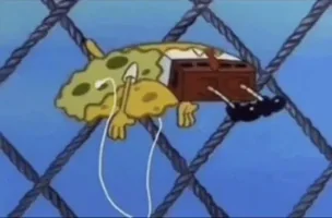 spongebob ascending peak GIF to use in Instagram comments