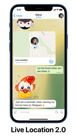 Telegram 7.2.0 Adds Multiple Pinned Messages, Live Location Alerts, and More
