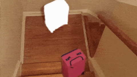 Suitcase on stairs