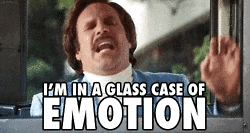"I'm in a glass case of emotion"