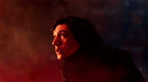 Kylo Ren surrounded by red and black smoke. Kylo Ren surrounded by red and black smoke.