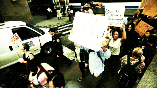  politics protest occupy wall street corporate greed GIF