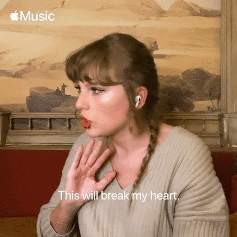Sad Taylor Swift GIF by Apple Music