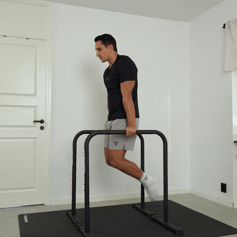 dip shrugs exercise demonstration