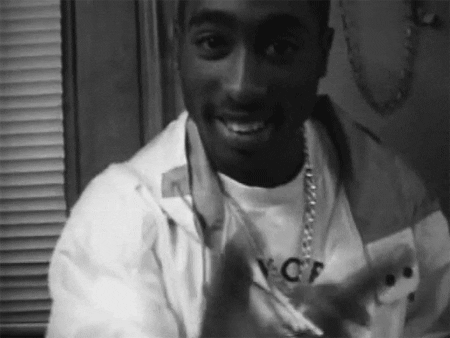 2pac middle finger