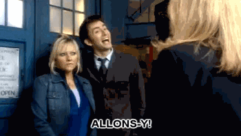 Doctor Who Allons Y Gif Find Share On Giphy