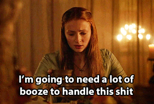 Sansa Stark Alcohol GIF - Find & Share on GIPHY