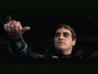 Joaquin Phoenix Thumbs Down GIF - Find & Share on GIPHY