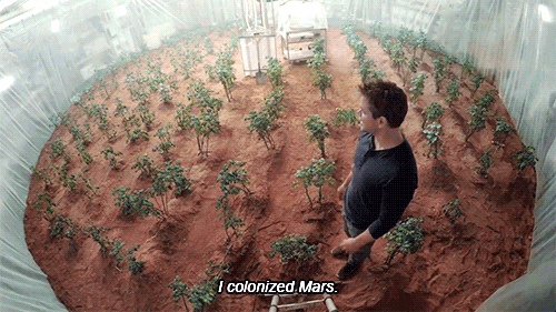 Image result for the martian gif