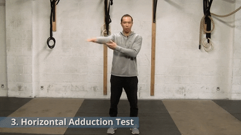 sprained ac joint - horizontal adduction test